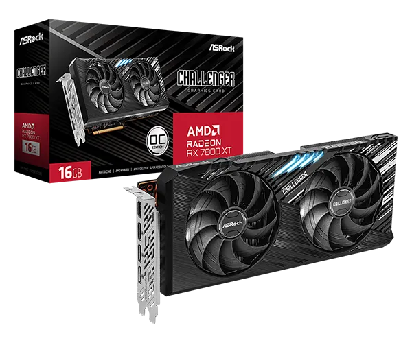 ASRock SVGA Asrock Radeon RX 7800 XT Challenger 16GB GDDR6 OC, RX7800XT CL 16GO Slika 1