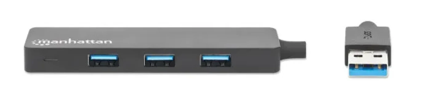 USB HUB 4port Manhattan 164900 3.2 G1/5Gbps/Crni Slika 3
