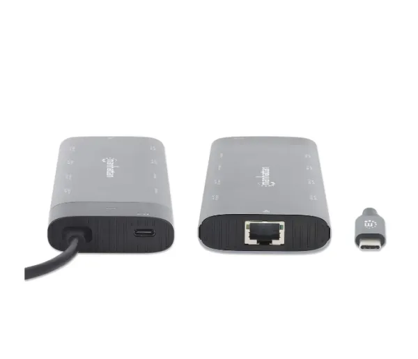 Docking station Manhattan 130714 10in1 USB-C - 2xHDMI/5xUSB/LAN/PD 100W Slika 3