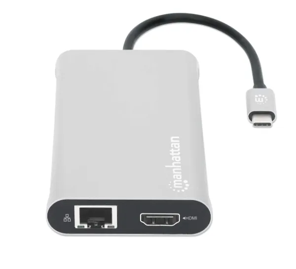 Docking station Manhattan 130660 12in1 USB-C - 3xHDMI/4xUSB/LAN/CR/PD 100W Slika 2