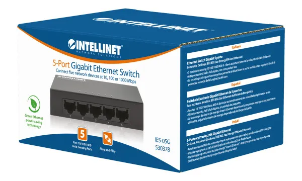 LAN switch Intellinet 530378 10/100/1000 5port/metalni Slika 2