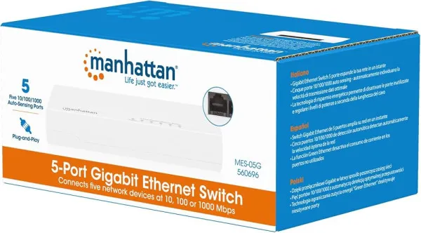 LAN switch Manhattan 560696 10/100/1000 5port Slika 2