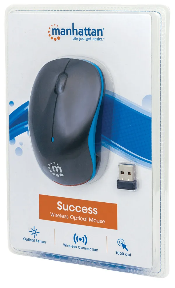 Miš Wireless Manhattan Success 179416, Black/Blue Slika 2