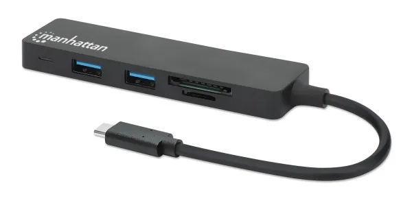 Mamhattan USB-C HUB 3port Manhattan 164948 3.2 G1/5Gbps/CR/Crni Slika 1