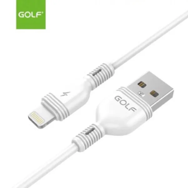 Kabl USB Golf GC-75i Lightning 1m 2A beli Slika 1