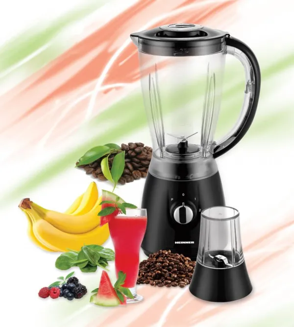 Heinner Blender HEINNER HBL-500R 1,5l/500W/plastična čaša/crni Slika 2