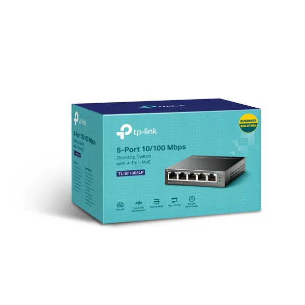 TP-Link LAN Switch TP-LINK TL-SF1005LP 10/100 5port (4 PoE) Slika 5