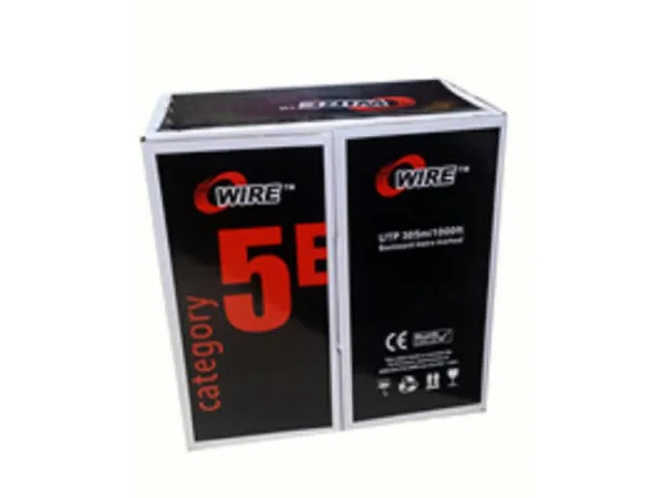 Owire LAN UTP kabl OWIRE Cat5E Solid/CCA/0,5mm/Sivi/305m Slika 1