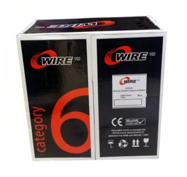 Owire LAN UTP kabl OWIRE Cat6 Solid/CCA/0,56mm/Plavi/305m Slika 1