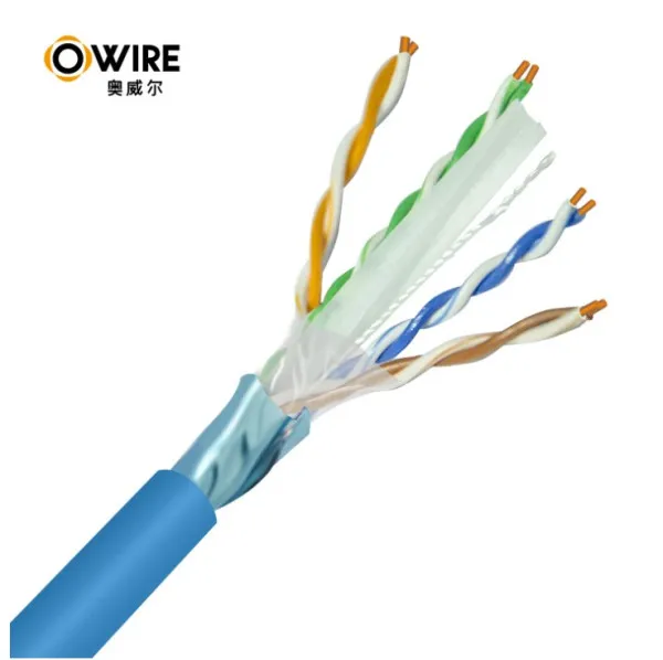 Owire LAN FTP kabl OWIRE Cat6 Solid/CCA/0,56mm/Plavi/305m Slika 2