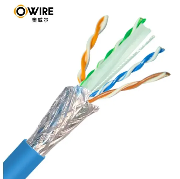 Owire LAN SFTP kabl OWIRE Cat6 Solid/CCA/0,56mm/Plavi/305m Slika 2