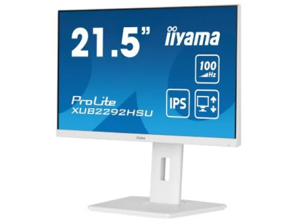 iiyama Monitor 21.5" Iiyama XUB2292HSU-W6 IPS 1920x1080/100Hz/0.4ms/HDMI/DP/USB/beli Slika 1