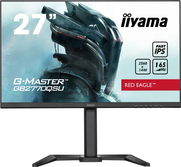 iiyama Monitor 27" Iiyama G-master GB2770QSU-B5 IPS 2560x1440/165Hz/0.5ms/HDMi/DP/USB Slika 1