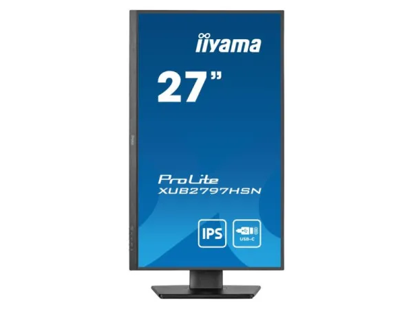 iiyama Monitor 27" Iiyama XUB2797HSN-B1 IPS 1920x1080/100Hz/1ms/HDMI/DP/USB/RJ45 Slika 3