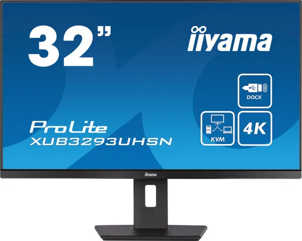iiyama Monitor 31.5" Iiyama XUB3293UHSN-B5 IPS 3840x2160/60Hz/4ms/HDMI/DP/USB/RJ45/zvuč Slika 1
