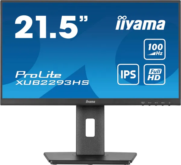 iiyama Monitor 21.5" Iiyama XUB2293HS-B6 IPS 1920x1080/100Hz/1ms/HDMI/DP/zvučnici Slika 1