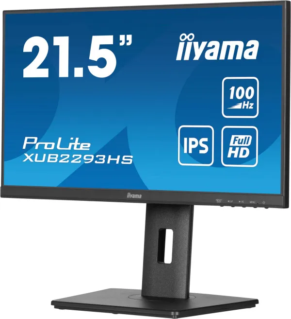 iiyama Monitor 21.5" Iiyama XUB2293HS-B6 IPS 1920x1080/100Hz/1ms/HDMI/DP/zvučnici Slika 4