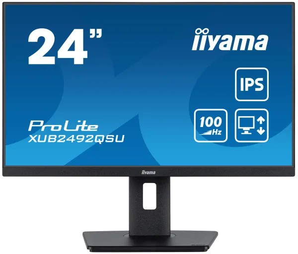 iiyama Monitor 23.8" Iiyama XUB2492QSU-B1 IPS 2560x1440/100Hz/0.5ms/HDMI/DP/USB/zvučni Slika 1