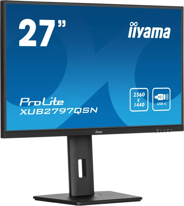 iiyama Monitor 27" Iiyama XUB2797QSN-B2 IPS 2560x1440/100Hz/1ms/HDMI/DP/USB/zvučnici Slika 4