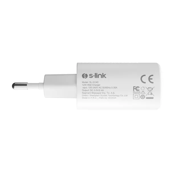 Struni adapter S-link SL-EC40 5V/12W 2400MA Beli Slika 1