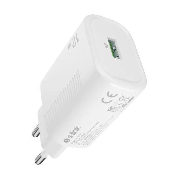 Struni adapter S-link SL-EC40 5V/12W 2400MA Beli Slika 2