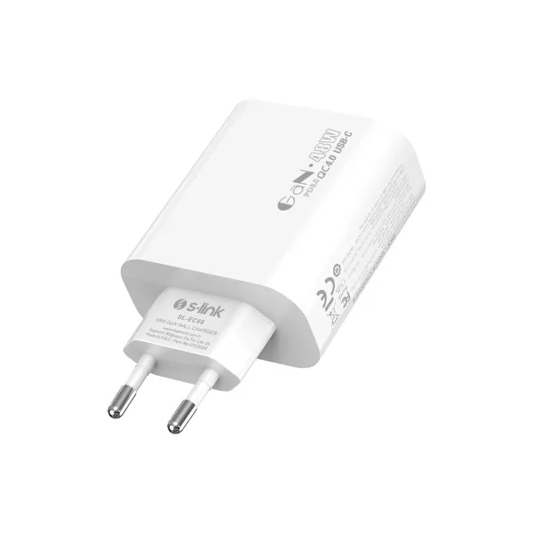 Strujni adapter S-link SL-EC68 45W PD30W/QC 18W USB-A/USB-C Brzo punjenje Slika 4