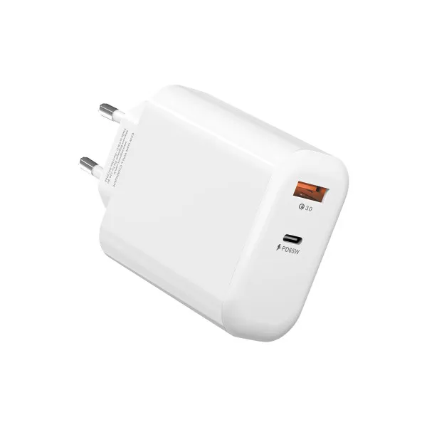 Strujni adapter S-link SL-EC69 65W PD 45W/QC 18W USB-C/USB-A Brzo punjenje Slika 2