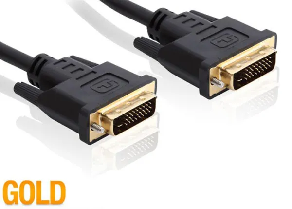 Kabl S-link SL-DVI218 DVI na DVI 24 + 1M Gold 1,8m Slika 1