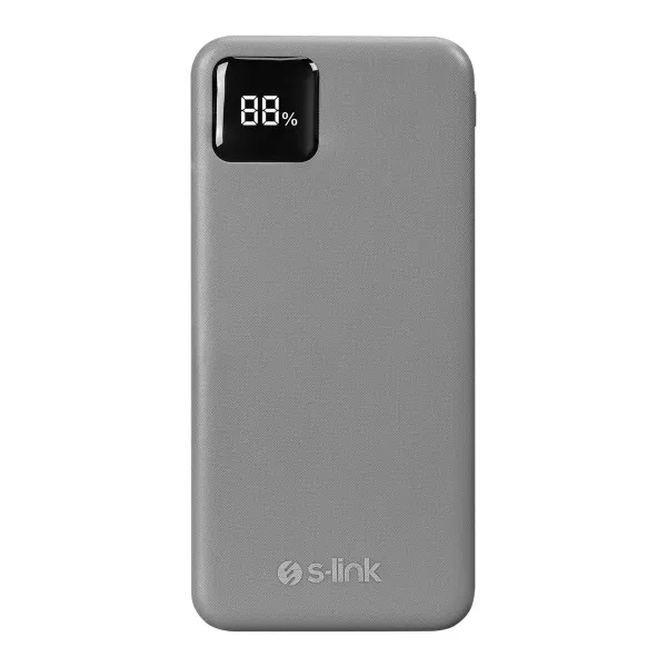 S-link Powerbank S-LINK G104 10000mAh LCD/sivi Slika 1