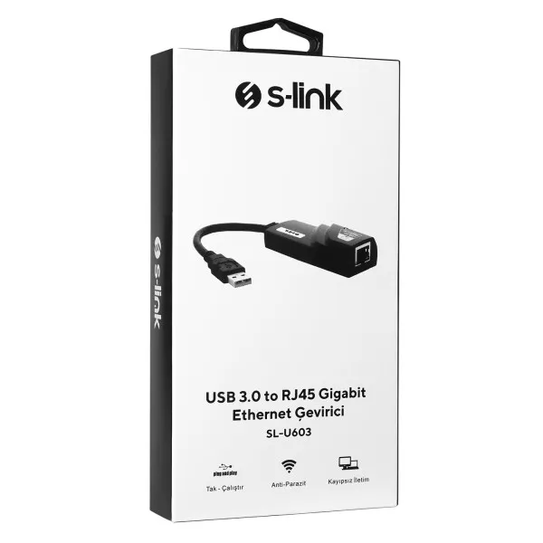 Adapter S-link SL-U603 USB 3.0 na LAN 10/100/1000Mbps Slika 2