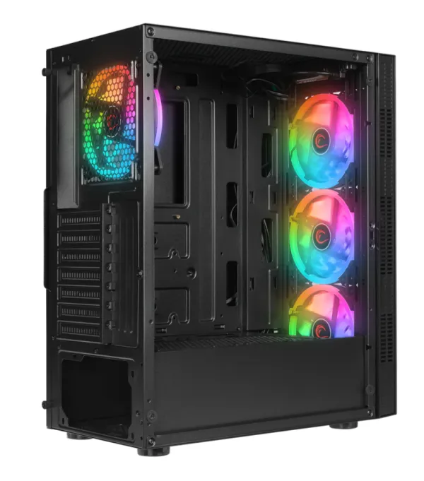 Kuciste Rampage PLAID V1 Mesh Glass 4x12cm Auto RGB Slika 2