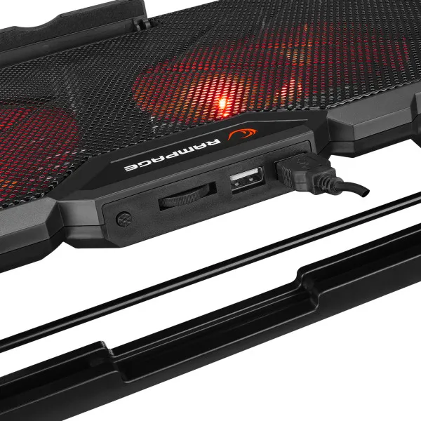 Postolje za laptop 17" Addison Rampage AD-RC12 GAMEZONE crna Slika 6