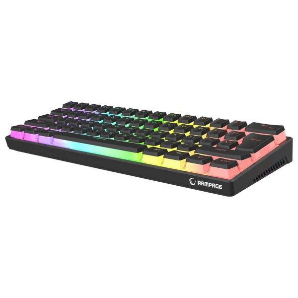 Tastatura USB-C Rampage RADIANT K11 Red Switch US RGB crna Slika 2