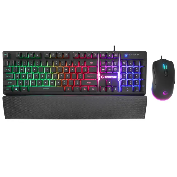 Tastatura+miš USB Rampage KM-RX7 FORTUNA US crna Slika 1