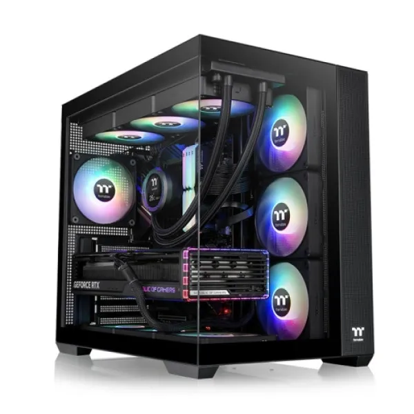 Thermaltake View 380 TG ARGB/Black/Win/SPCC/Tempered Glass*2 Slika 1