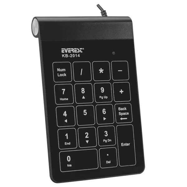 Numerička tastatura Everest KB-2014 USB crna Slika 1