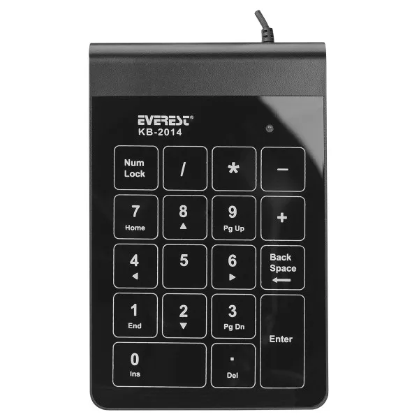 Numerička tastatura Everest KB-2014 USB crna Slika 5