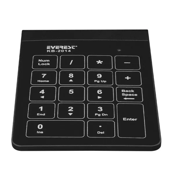 Numerička tastatura Everest KB-2014 USB crna Slika 4