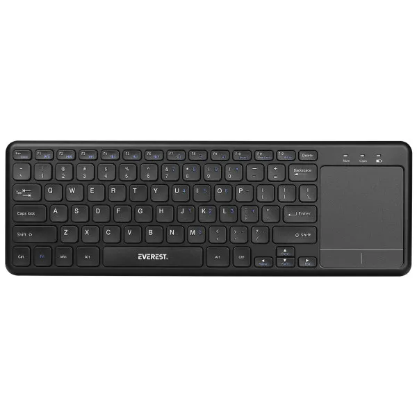 Tastatura WiFi Everest EKW-155 TouchPad US crna Slika 5