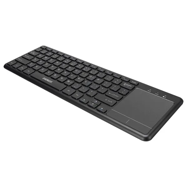 Tastatura WiFi Everest EKW-155 TouchPad US crna Slika 3