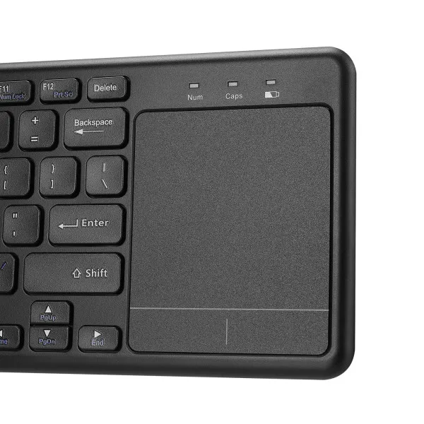 Tastatura WiFi Everest EKW-155 TouchPad US crna Slika 2