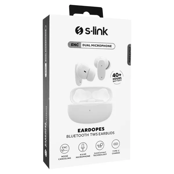 S-link Slušalice sa mikrofonom S-Link SL-TWS08 TWS Bluetooth bele Slika 2