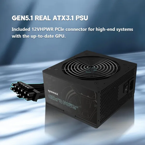 Napajanje 750W Raidmax Vortex RX-750AE-D Cobra 80+ GOLD ATX3.0/Gen5.0/+12VHPWR Slika 2
