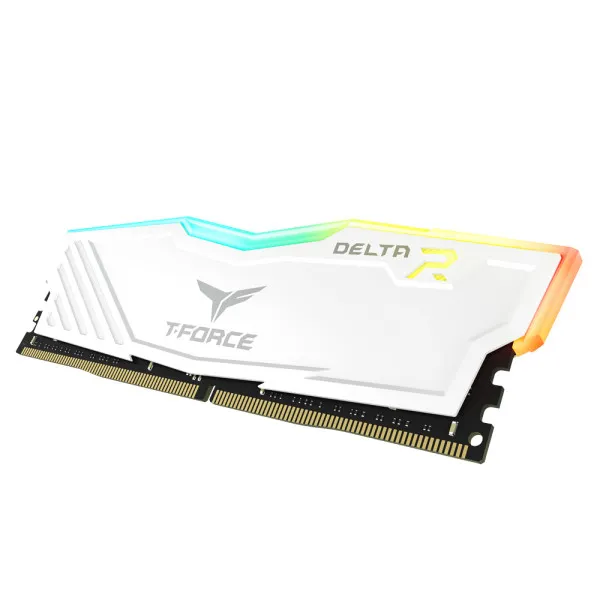 RAM DDR4 8GB TeamGroup DELTA RGB 3600MHz CL18 TF4D48G3600HC18J01 White Slika 1