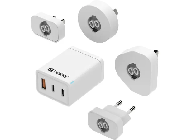 Sandberg 3in1 TravelCharger USB-C/A 65W 441-59 Slika 3