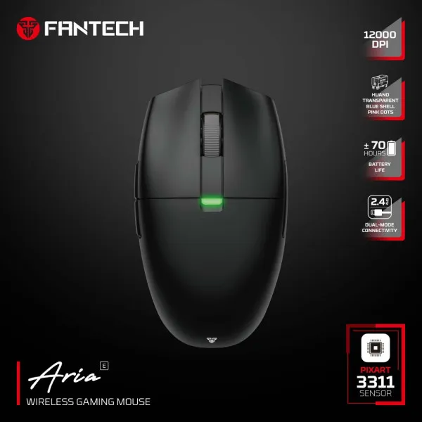 Miš Wireless Fantech XD7E Aria E crni Slika 1