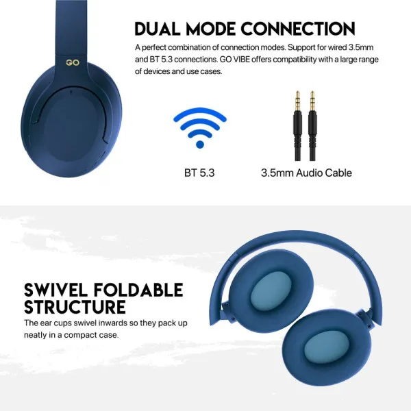 Bluetooth slušalice Fantech GO Vibe WH05 plava Slika 2