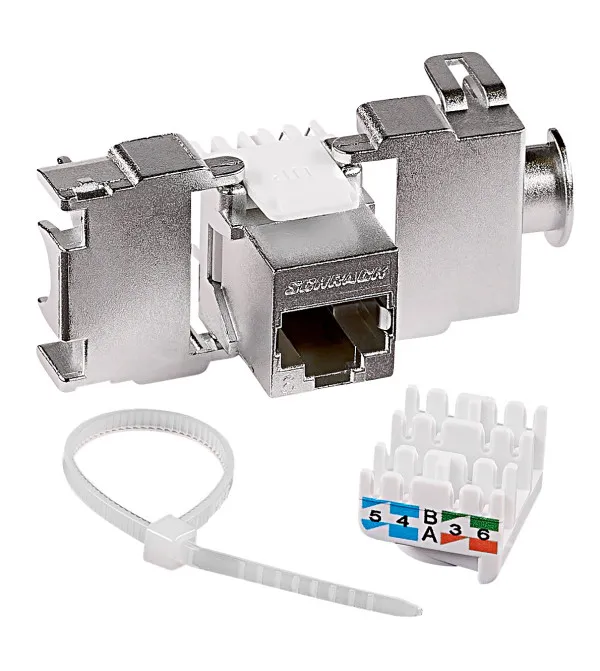 Schrack Modul RJ45 TOOLLESS LINE Cat.6 STP HSEMRJ6GWS Slika 2