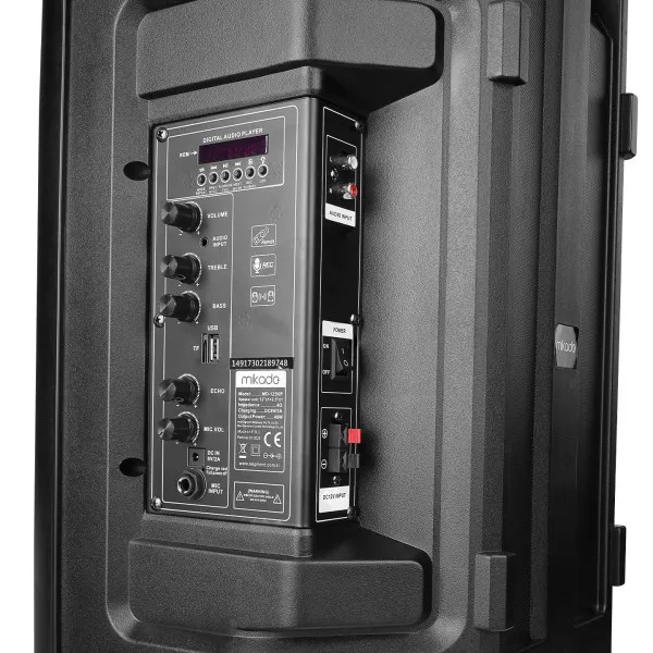 Zvučnik Mikado MD-125KP 40W USB, Bluetooth, micro SD crni Slika 2