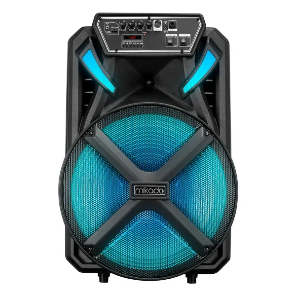 Zvucnik Mikado MD-BT123 30W, USB, Bluetooth, micro SD + mikrofon crni Slika 1